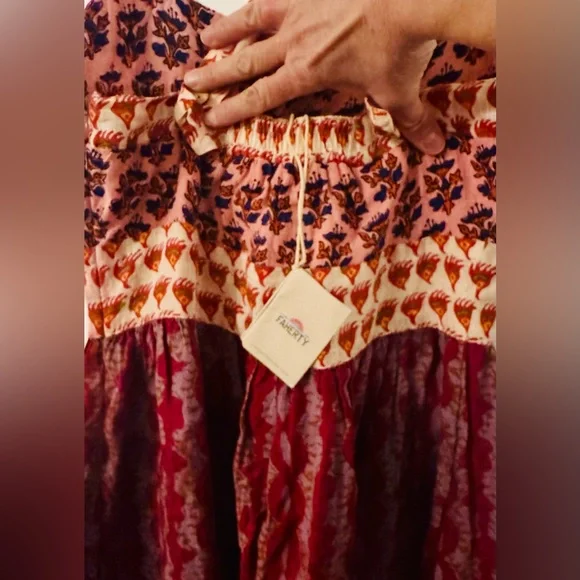 Faherty Women's Gracie Maxi Dress in Bali Bloom - Picture 11 of 16